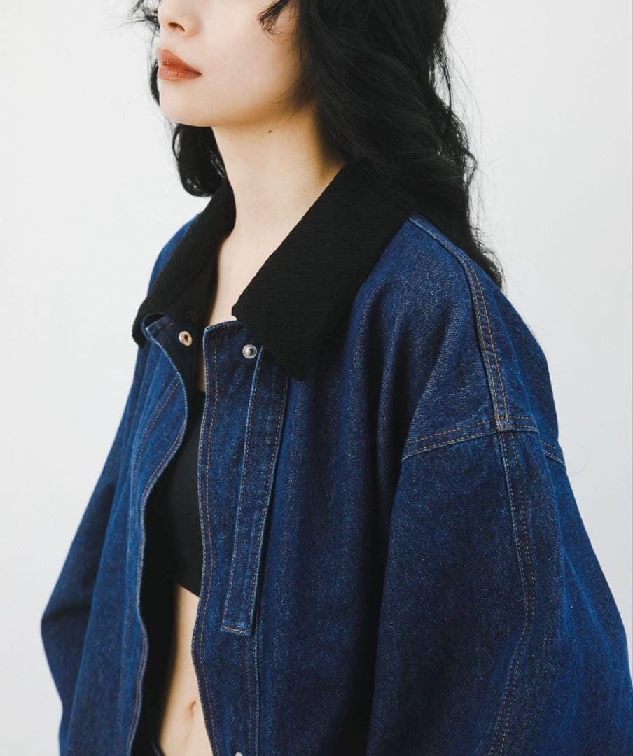 KBF 2WAYカラーデニムブルゾン