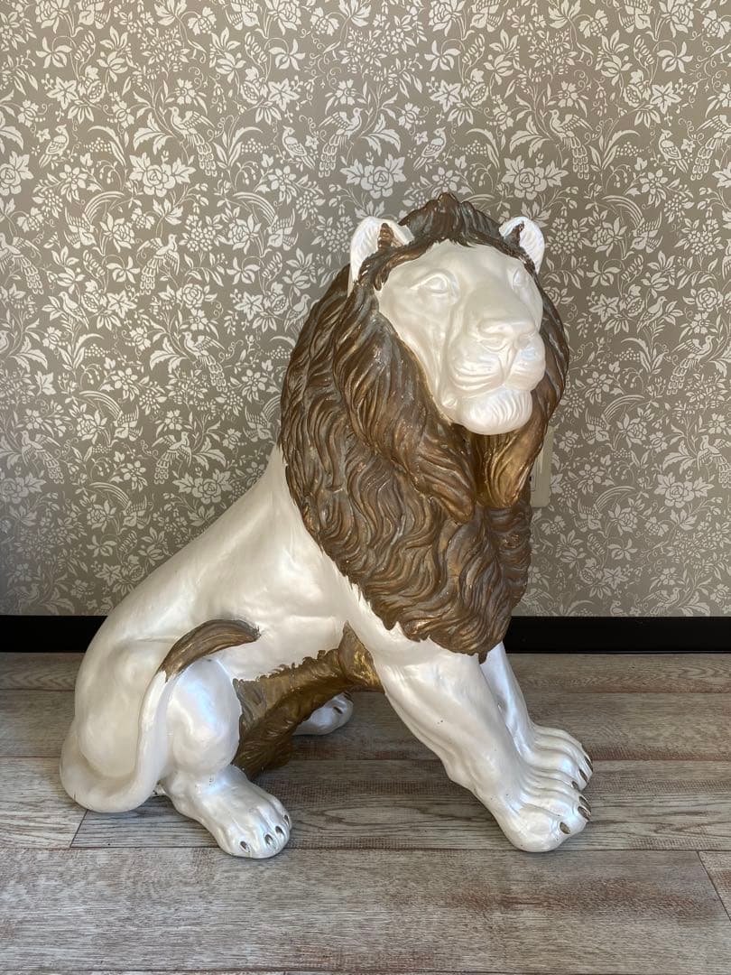 陶器 動物 ライオン 置物 イタリア製