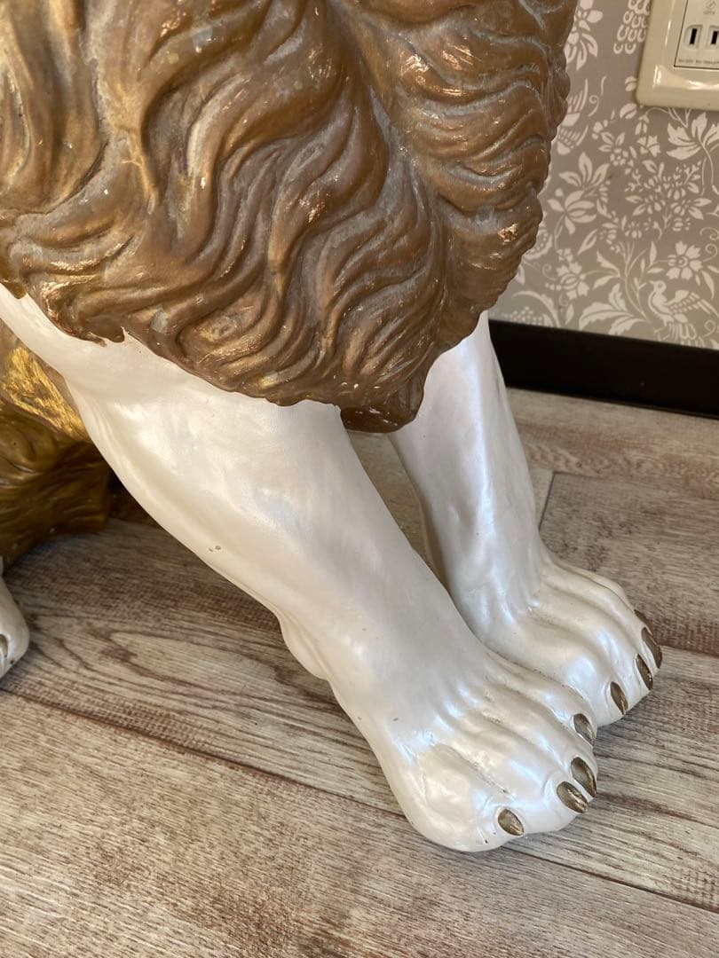 陶器 動物 ライオン 置物 イタリア製