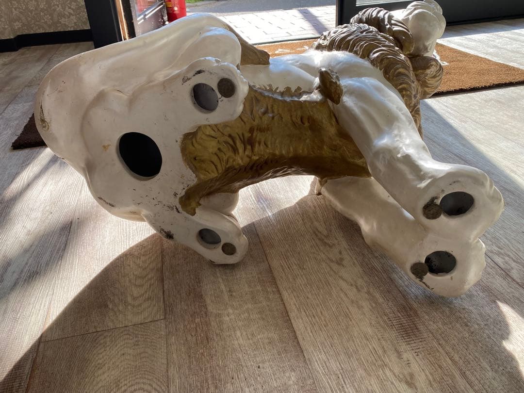 陶器 動物 ライオン 置物 イタリア製