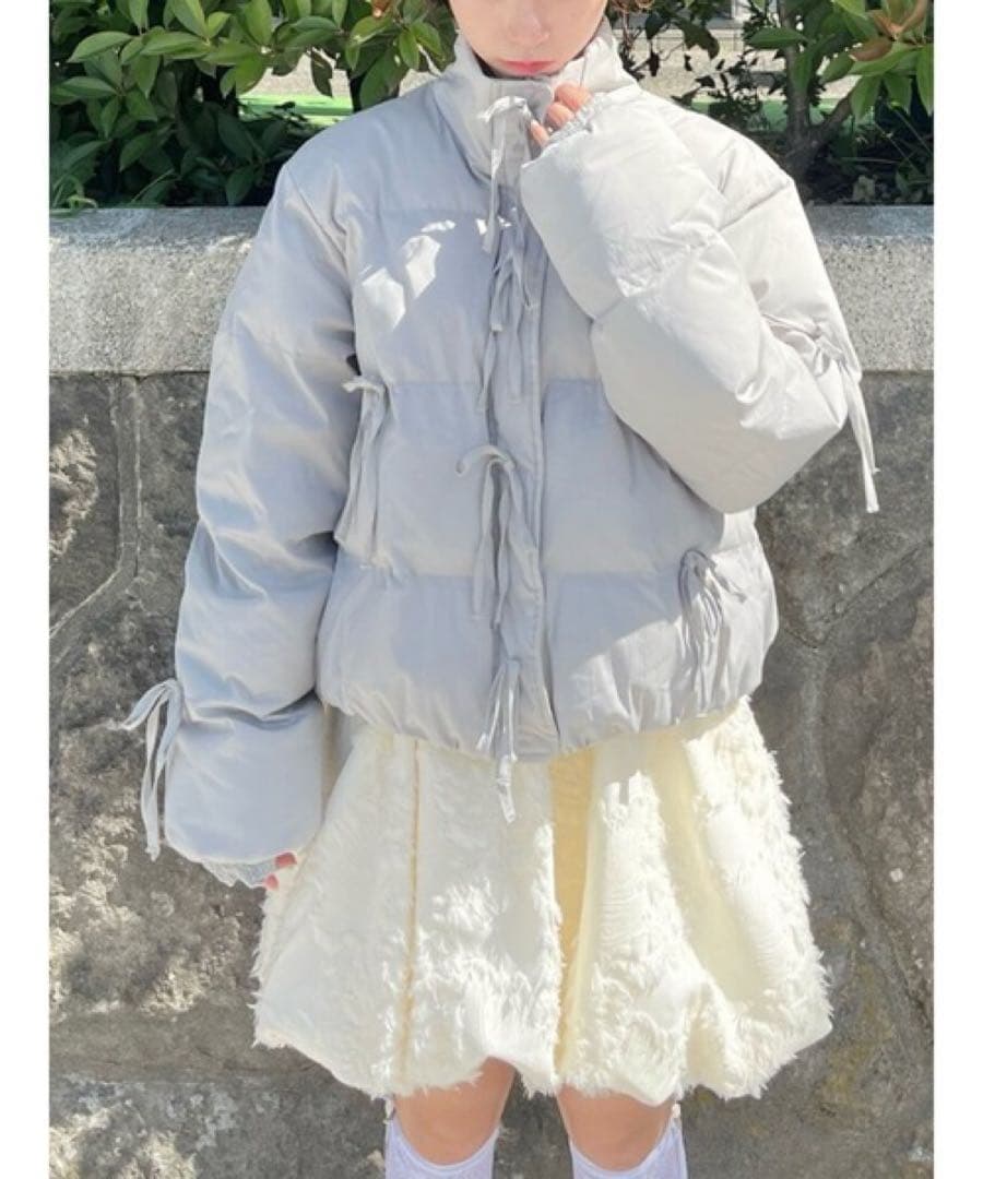 いちごミルク merry jenny ribbon paddedジャケット