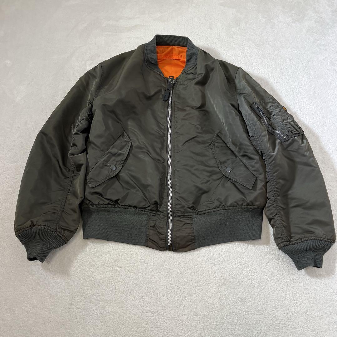 80s 90s アルファ フライトジャケット 《M》 USA製 民間 ma-1