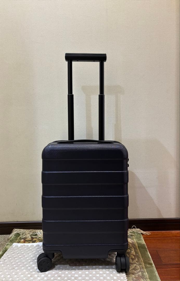 無印良品 バーを自由に調節できるキャリーケース　ネイビー 20L