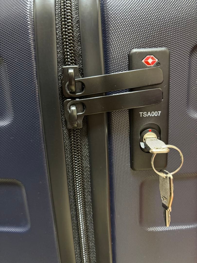 無印良品 バーを自由に調節できるキャリーケース　ネイビー 20L