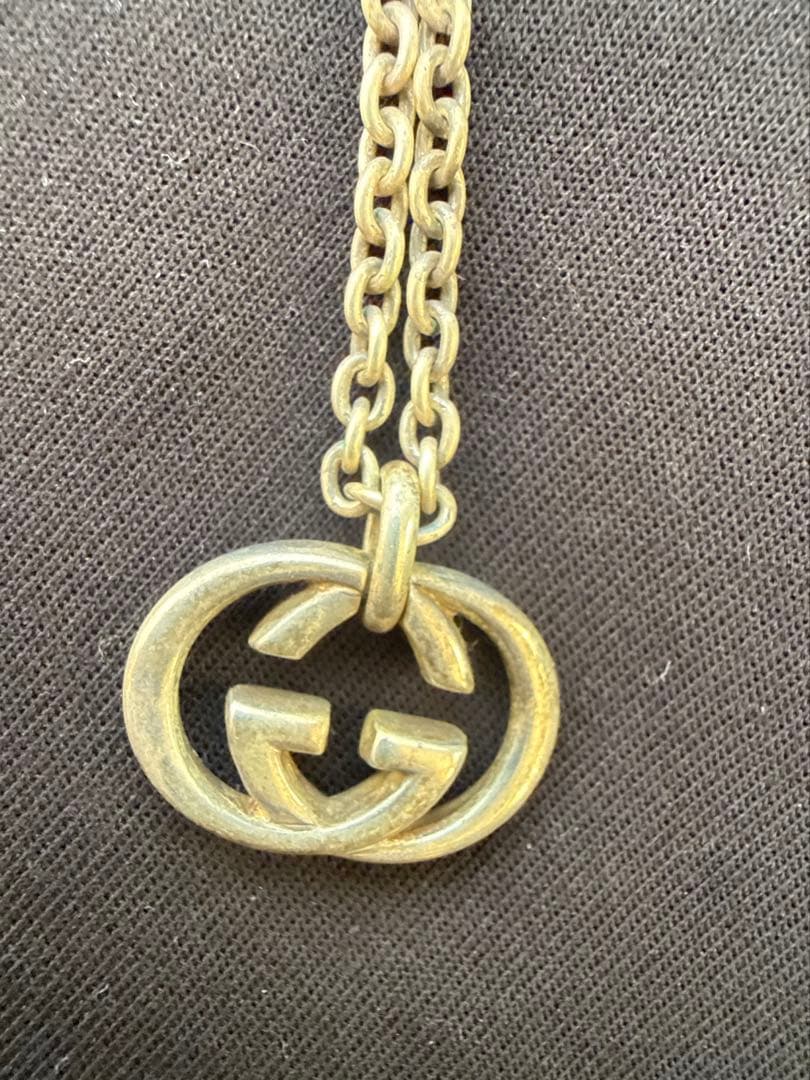 GUCCI ダブルGロゴ ネックレス シルバー