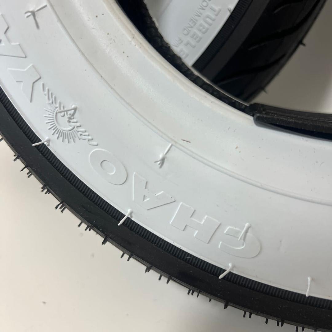 ホワイトリボンタイヤ 3.00-8 2本セット(モンキー DAX モトコンポ )