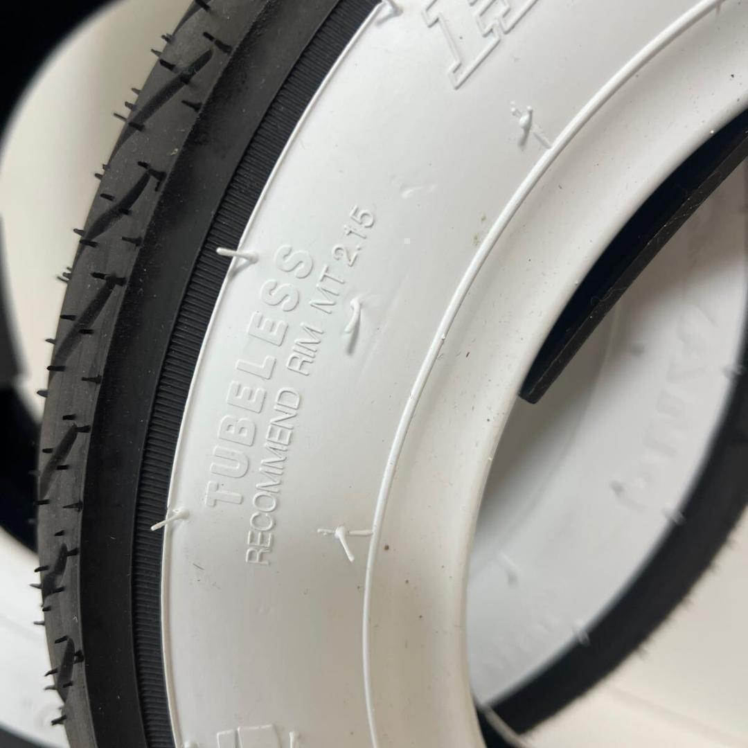 ホワイトリボンタイヤ 3.00-8 2本セット(モンキー DAX モトコンポ )