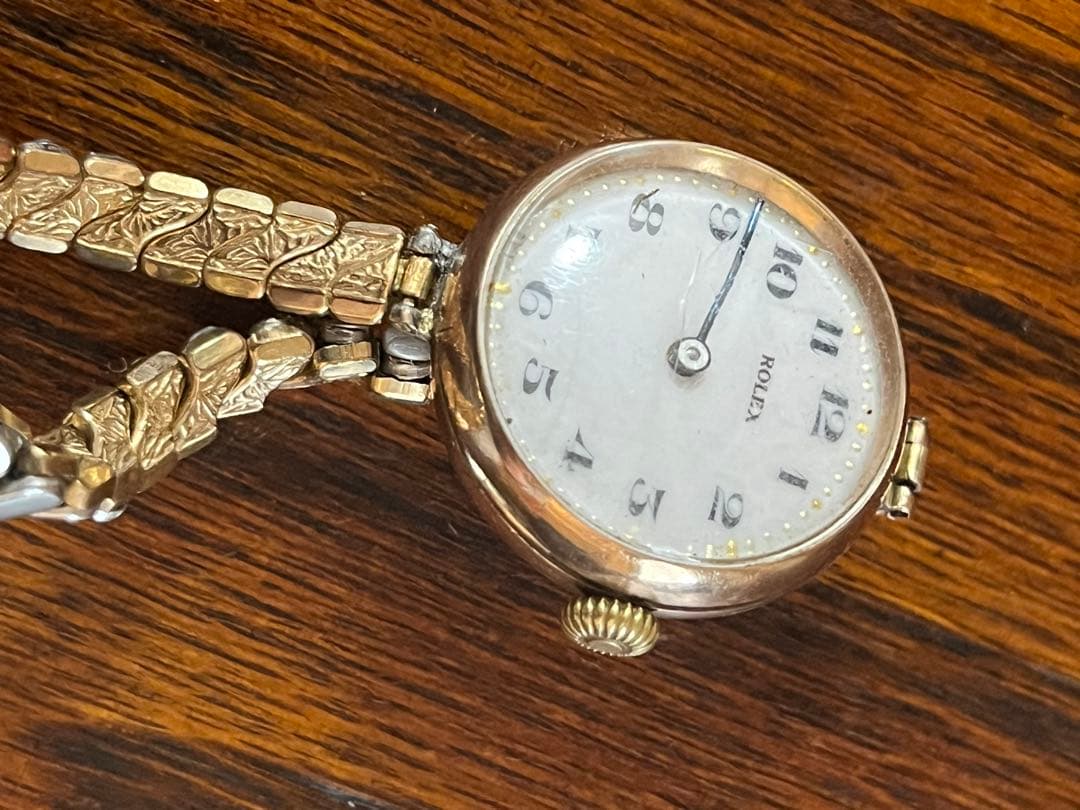 訳あり！ROLEX ロレックス9金375 アンティーク腕時計　ヴィンテージ金無垢