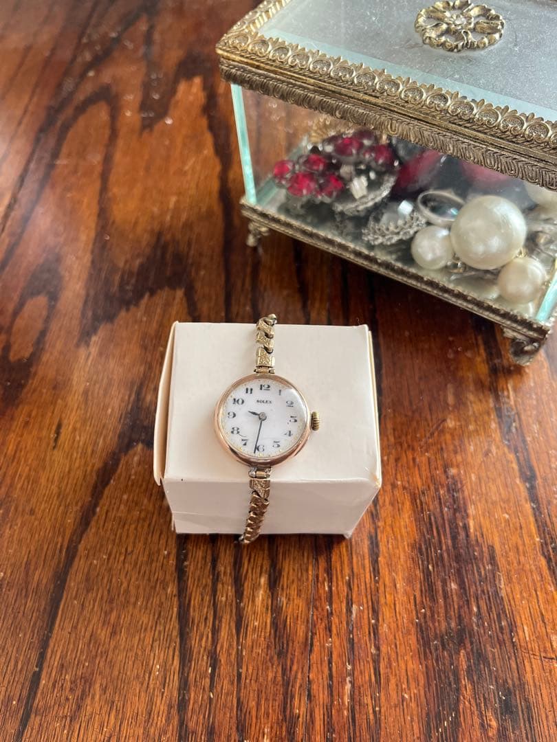 訳あり！ROLEX ロレックス9金375 アンティーク腕時計　ヴィンテージ金無垢