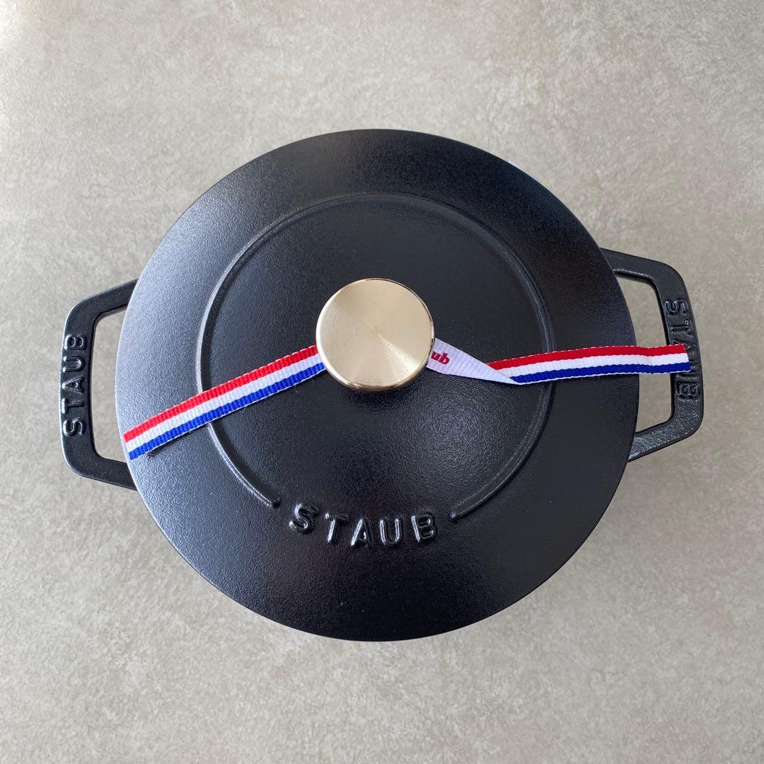 【新品】 公式 ストウブ ワナベ M ブラック 18cm