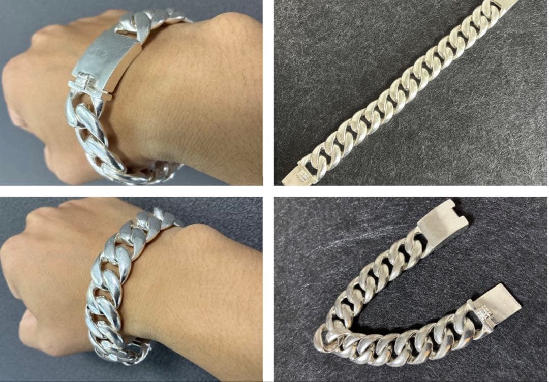 シルバーブレスレット シルバーチェーン 喜平