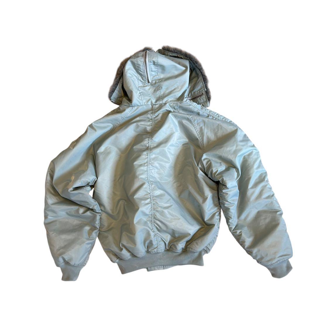 【希少】n2b silver far gray flight jacket