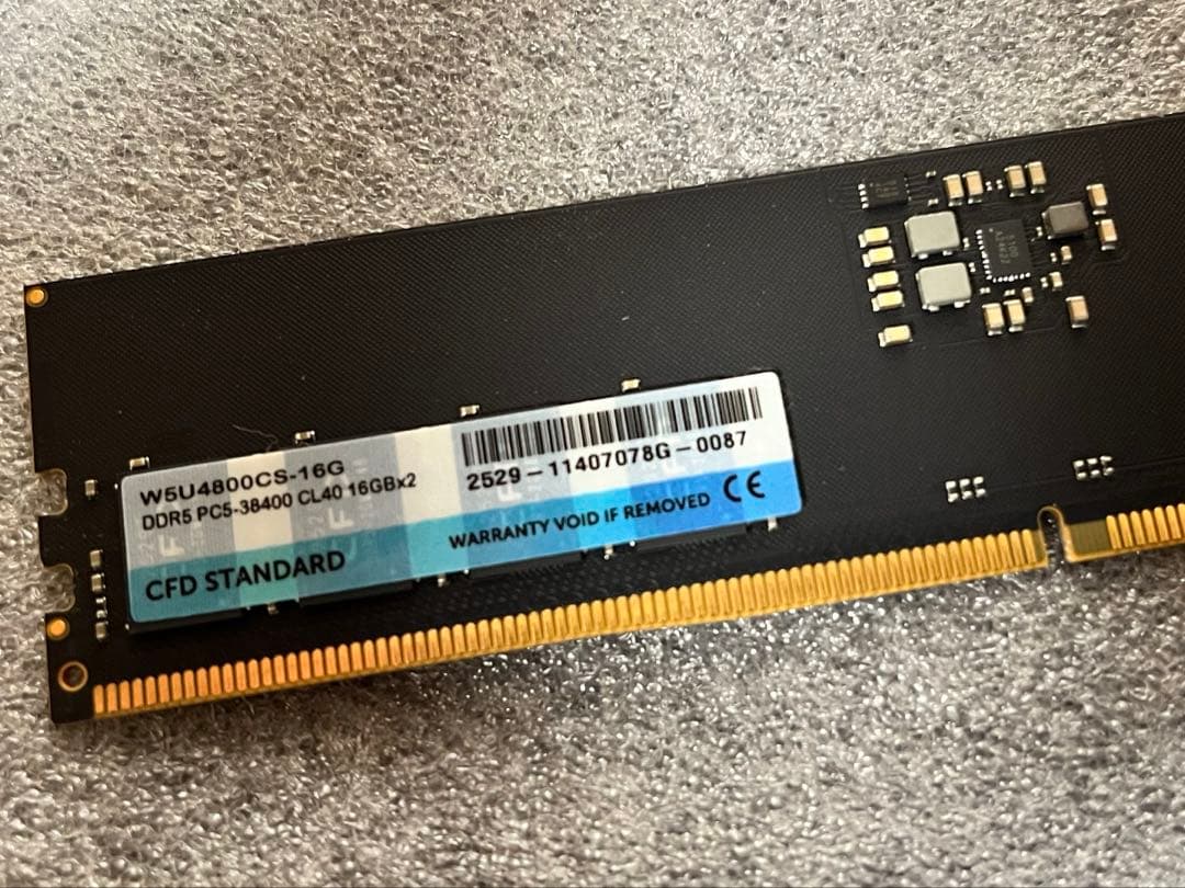 CFD DDR5 16GB w5u4800cs-16 1枚