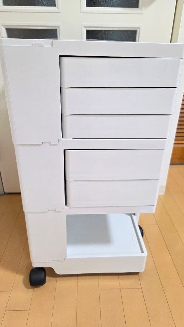 ★正規品★ジョエ・コロンボ　ボビーワゴン 3段5トレイ ホワイト★美品★