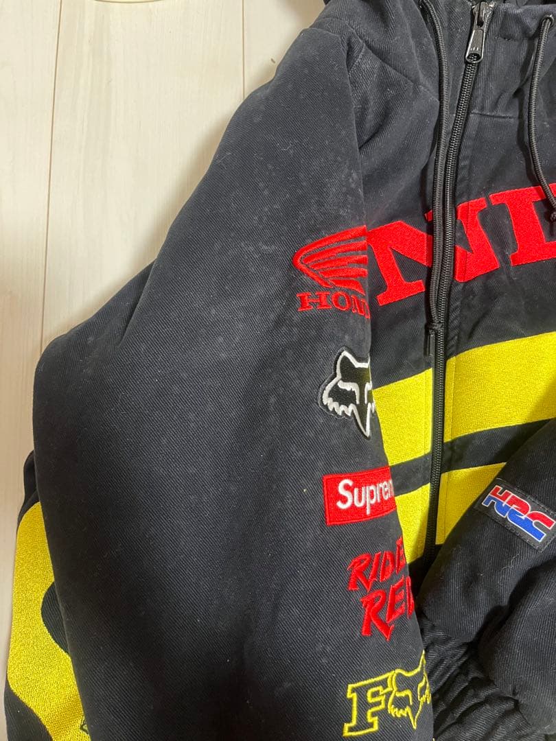 ジャケット・アウター supreme honda fox racingpuffyzipupjacket
