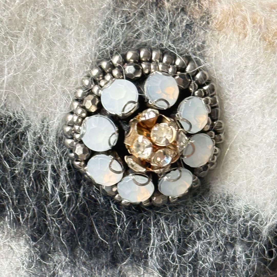 トゥービーシック マンテコ アルパカ混 チェック柄 シャギーコート L 未使用級