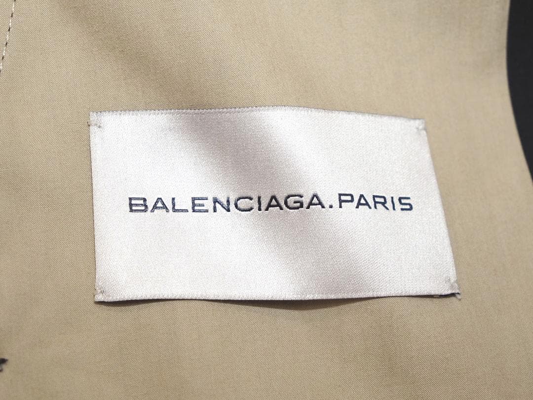 BALENCIAGA バレンシアガ 11AW襟切り替えボンディングコート44