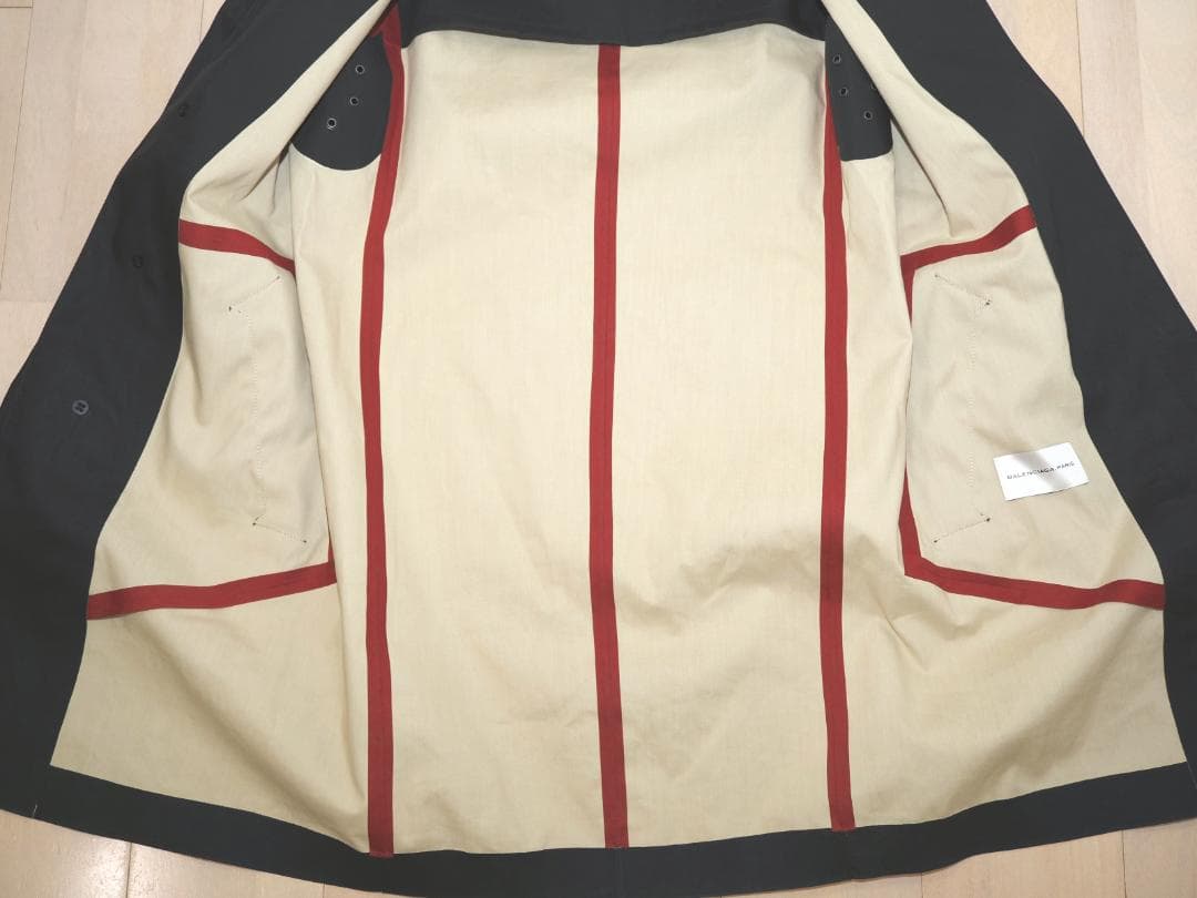 BALENCIAGA バレンシアガ 11AW襟切り替えボンディングコート44