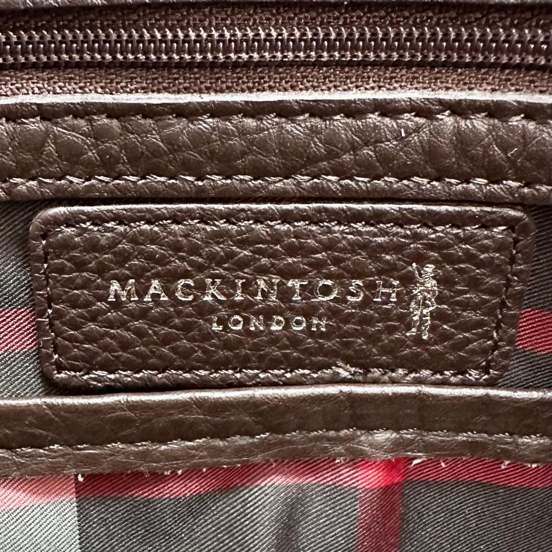 未使用級✨マッキントッシュロンドン トートバッグ レザー シボ革 A4 大容量
