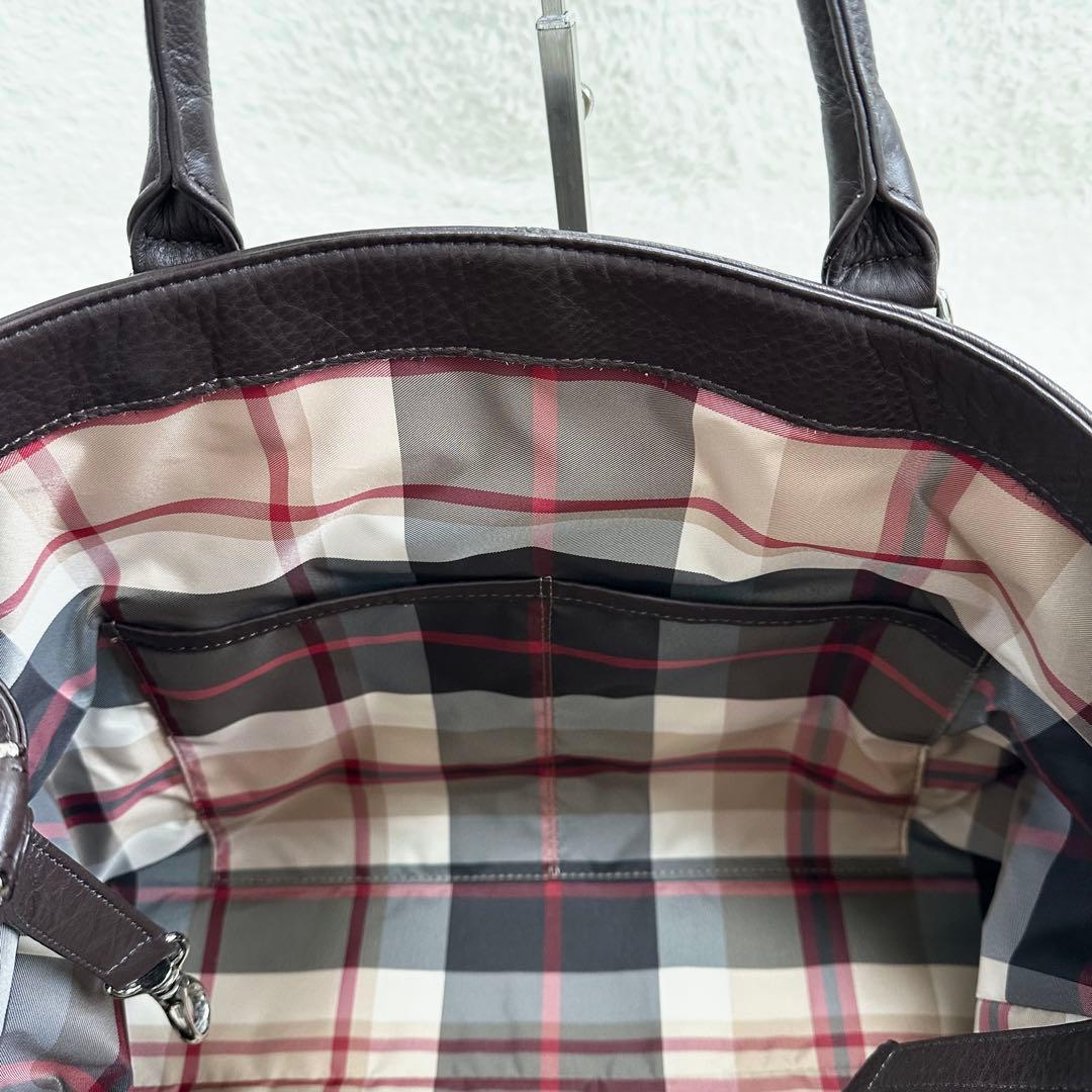 未使用級✨マッキントッシュロンドン トートバッグ レザー シボ革 A4 大容量