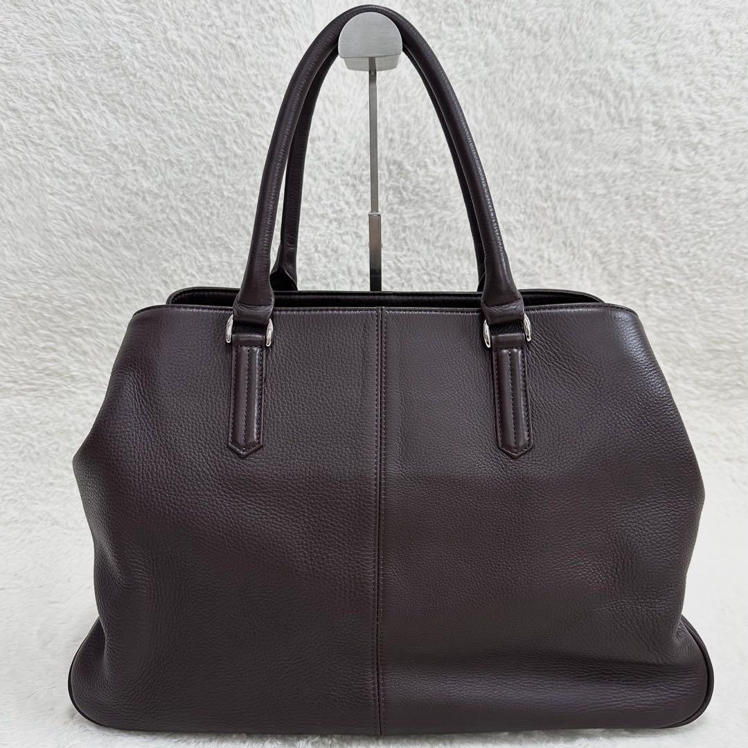 未使用級✨マッキントッシュロンドン トートバッグ レザー シボ革 A4 大容量