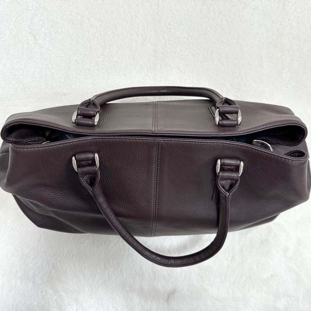 未使用級✨マッキントッシュロンドン トートバッグ レザー シボ革 A4 大容量