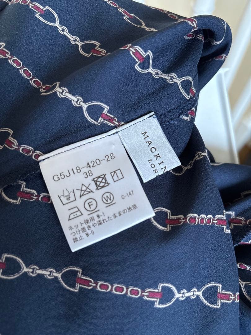 2024マッキントッシュロンドン　ビットプリントワンピース 38 ¥75,900