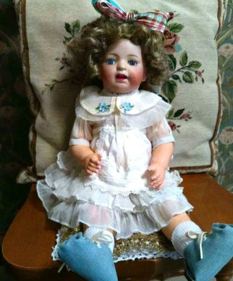 アンティークドール　ビスクドール　希少モリムラドール　日本人形