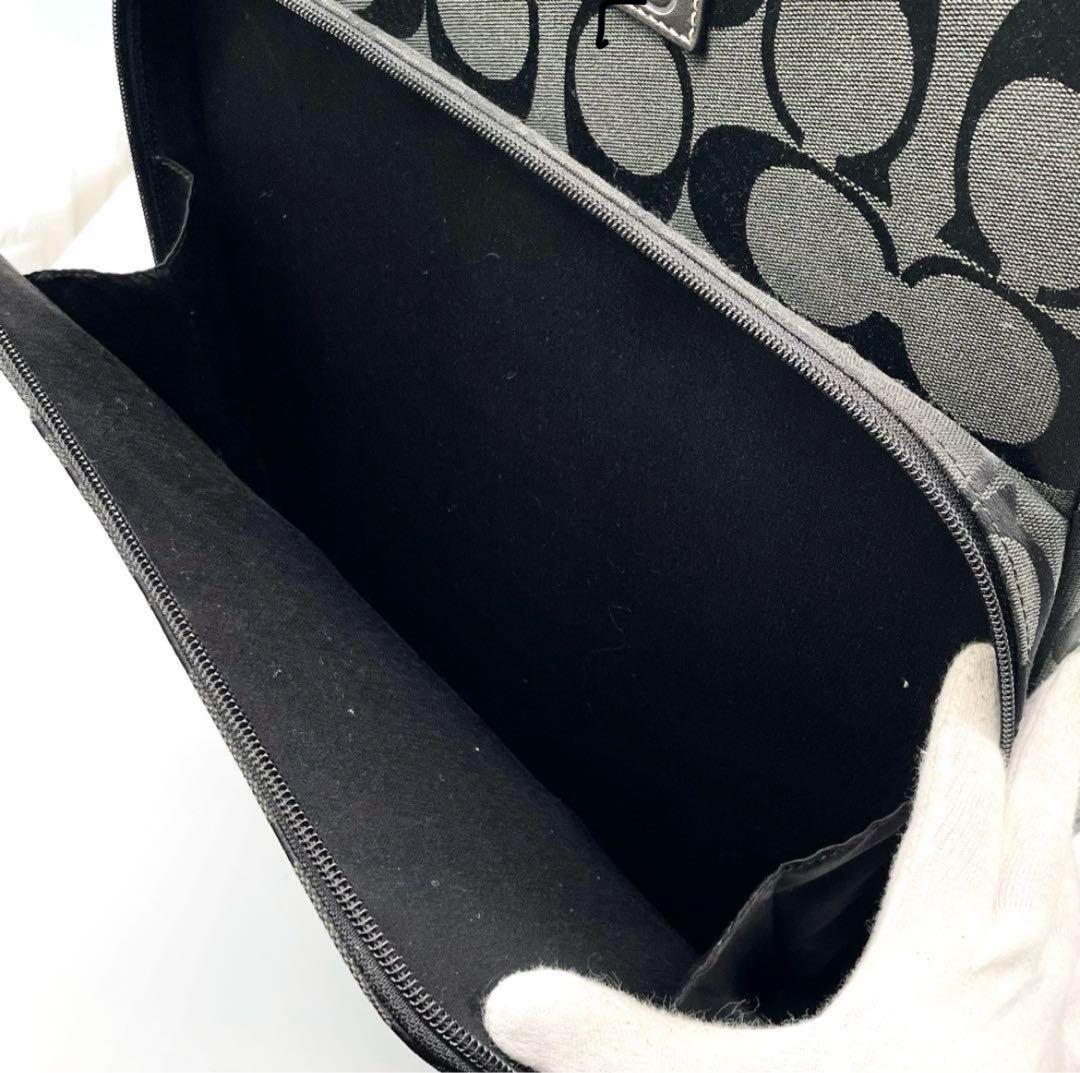 【希少】極美品 コーチ キャリーケース スーツケース シグネチャー ブラック