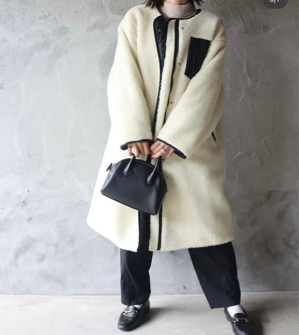 epa リバーシブルキルティングボアコート　Sサイズ