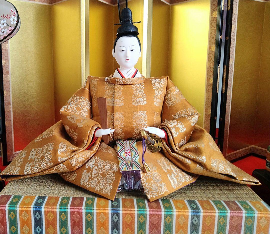 高級　京雛 親王飾り & お道具セット　伝統工芸　松寿作　美術品　日本製　雛人形