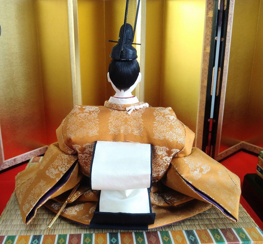 高級　京雛 親王飾り & お道具セット　伝統工芸　松寿作　美術品　日本製　雛人形