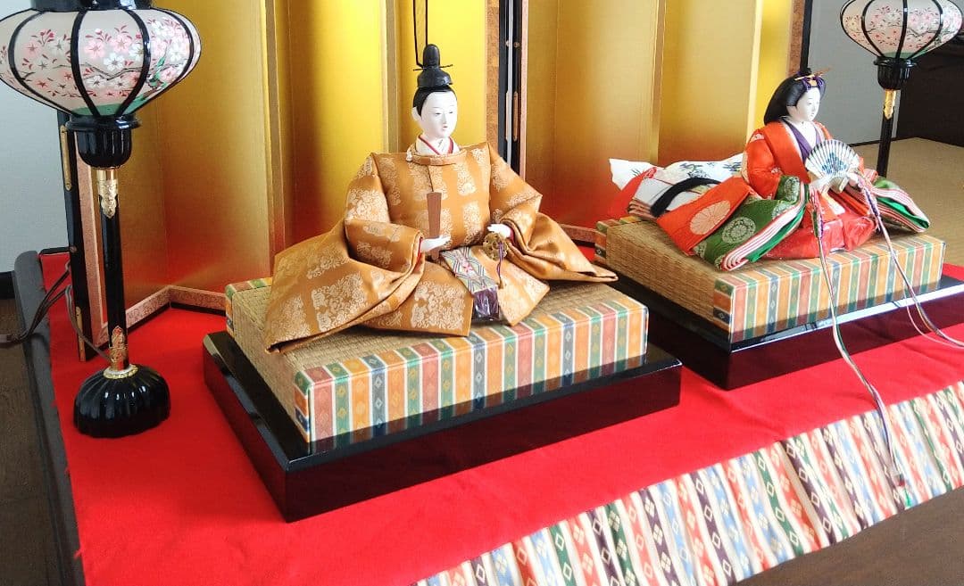 高級　京雛 親王飾り & お道具セット　伝統工芸　松寿作　美術品　日本製　雛人形