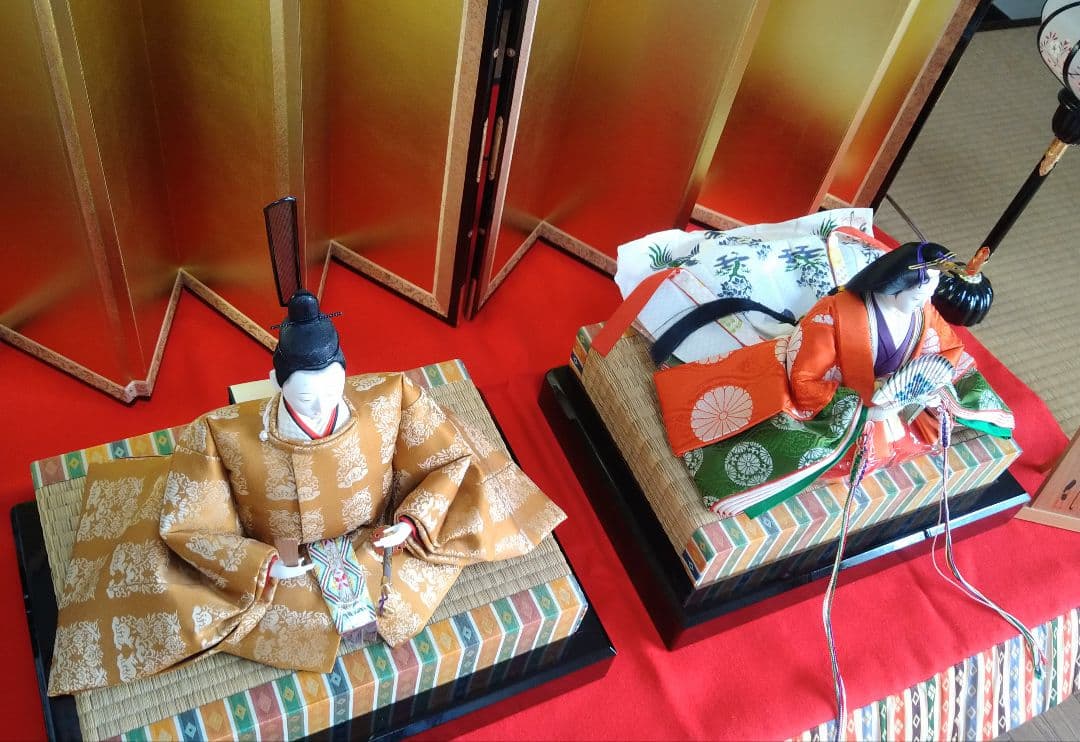 高級　京雛 親王飾り & お道具セット　伝統工芸　松寿作　美術品　日本製　雛人形