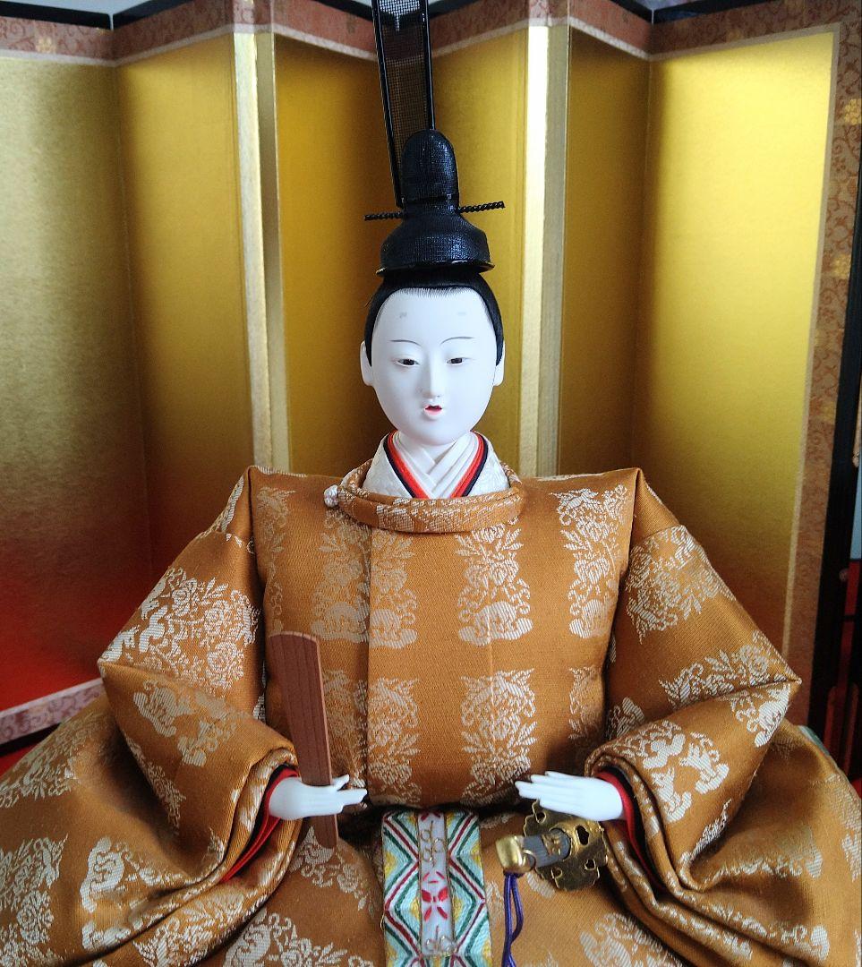 高級　京雛 親王飾り & お道具セット　伝統工芸　松寿作　美術品　日本製　雛人形