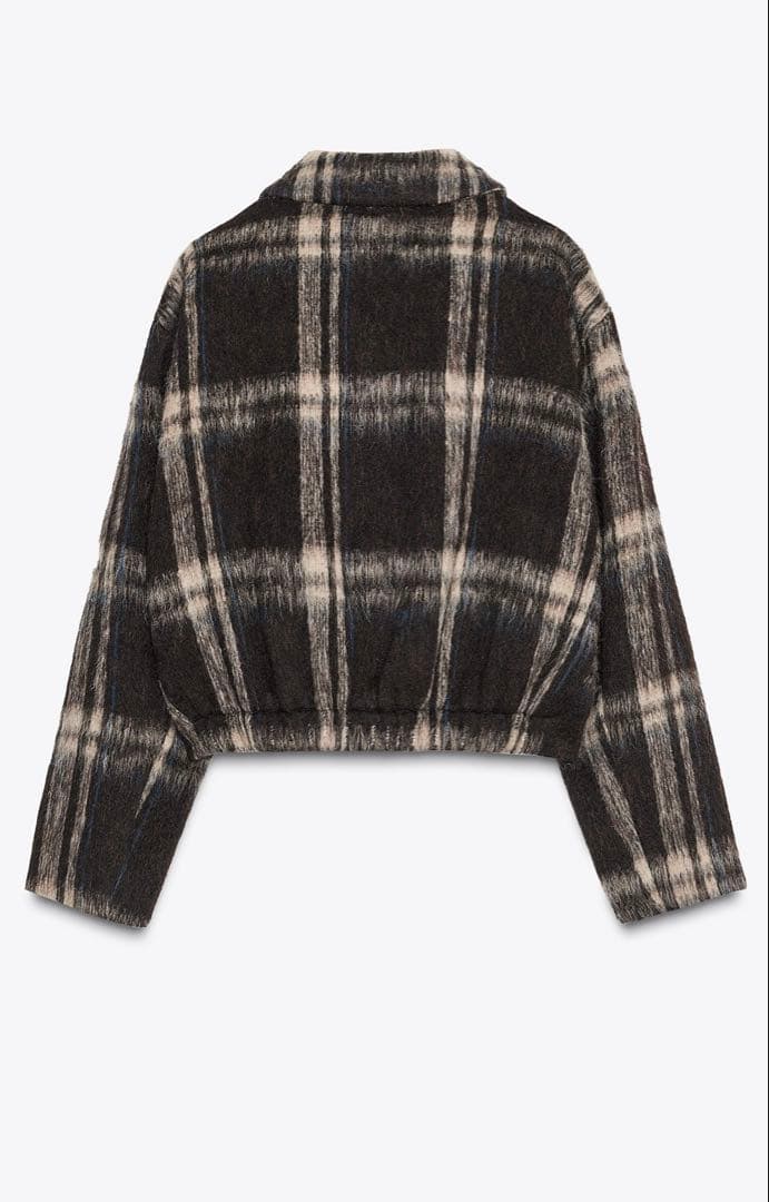 新品未使用　ZARAチェック柄ジャケット　Mサイズ