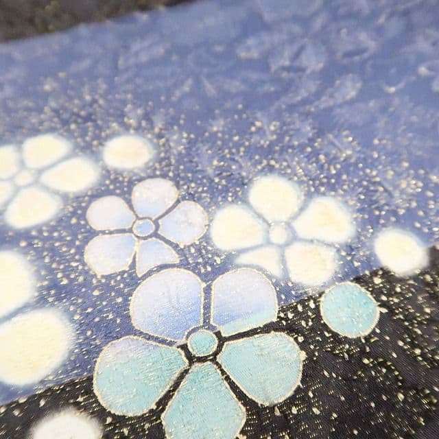 ｍ1972＊美品 正絹 金通し 金駒刺繍 桜 手縫い仕立て 振袖・襦袢2点セット