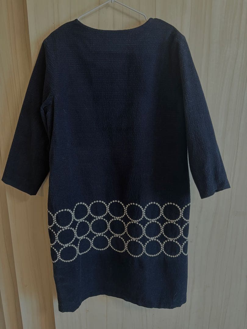 ミナペルホネン tambourine タンバリンワンピース ネイビー　120cm