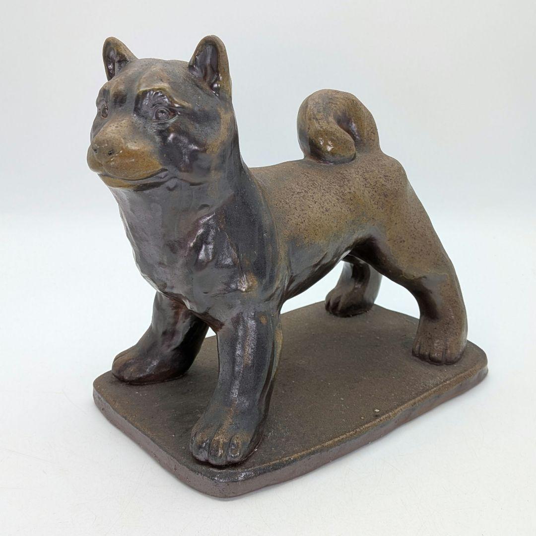 武用君彦 備前焼 干支置物「甲戌」 共箱共布栞 戌年 犬 イヌ 縁起物 dog