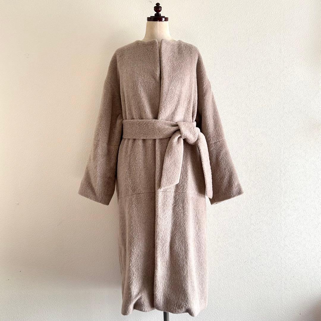 定価 77,000円 Whim Gazette ウールアルパカシャギーコート