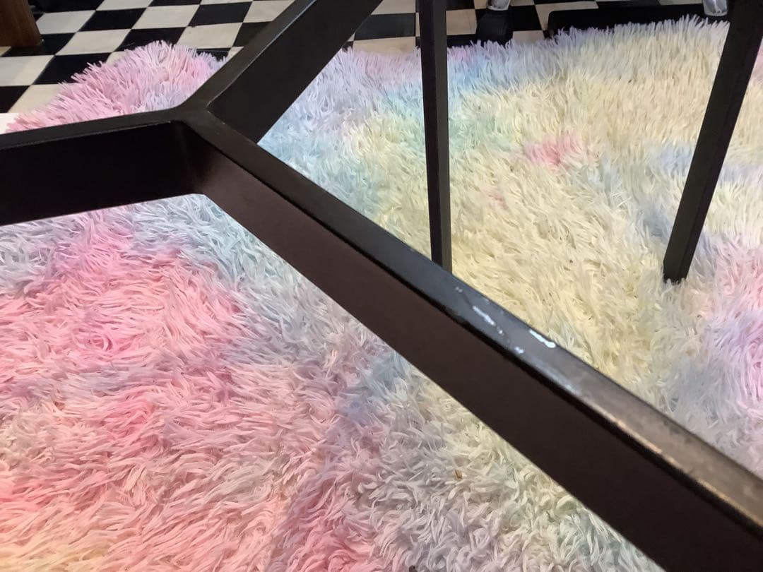 ガラスセンターテーブル　セパレートタイプ　丸テーブル