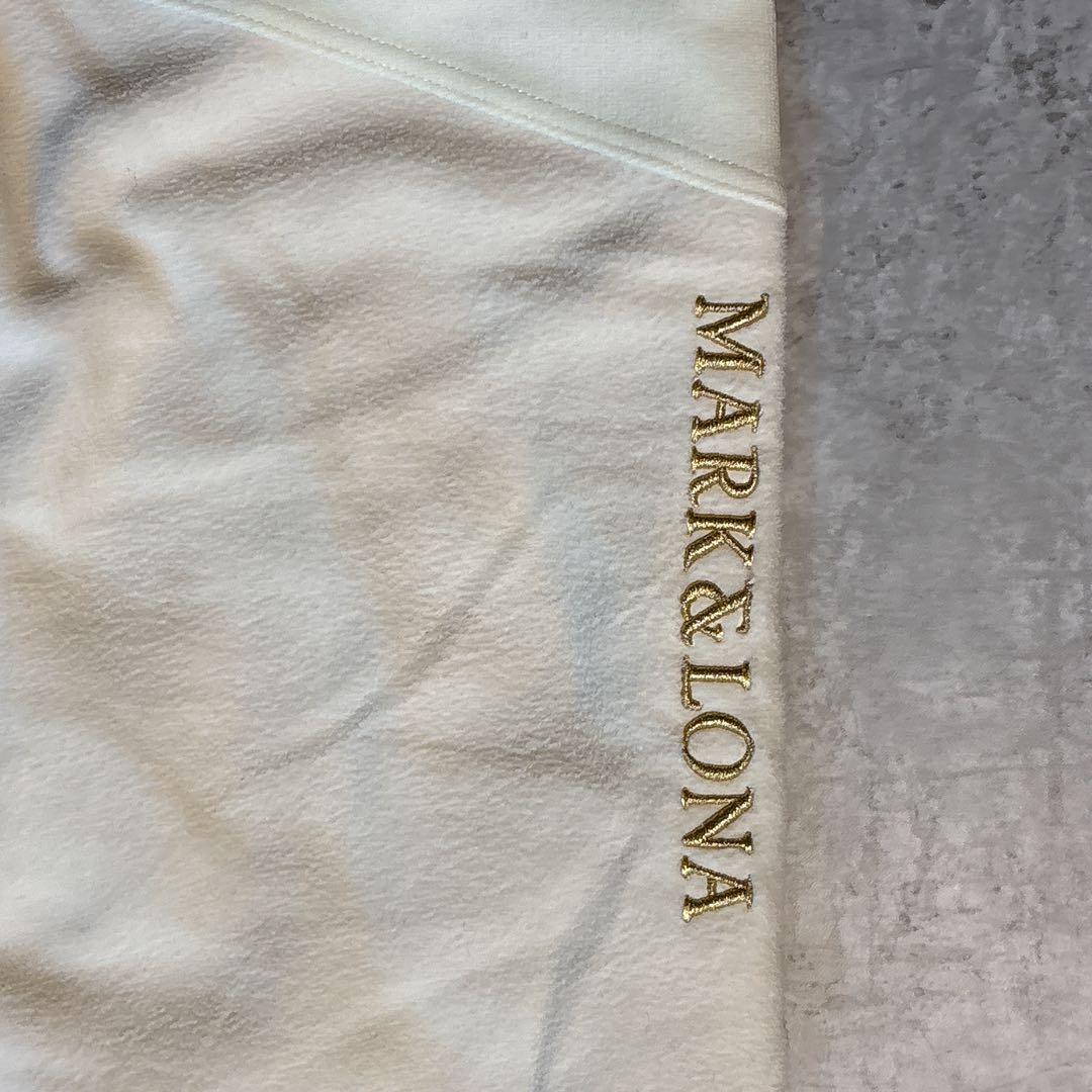 MARK&LONA マークアンドロナ フリースパンツ ロング ゴルフ 白 防風