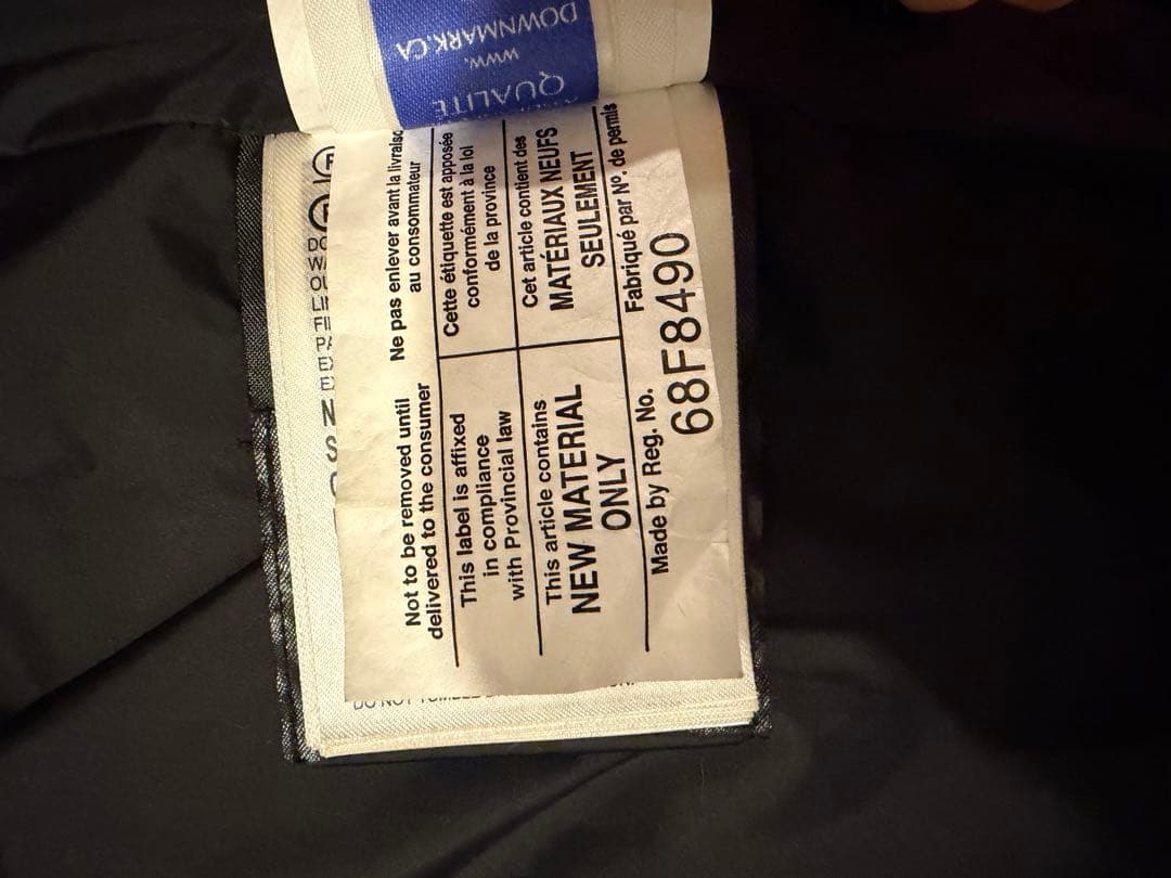   ダウンジャケット ネイビー カナダグース