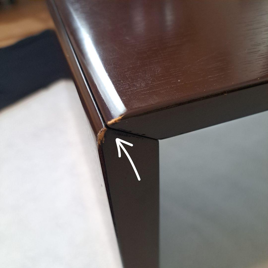 上質 TAIYO 和モダン 折り畳み 座卓 ローテーブル ダークブラウン 木製