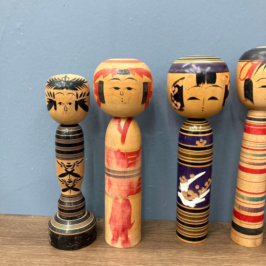 D-3 伝統こけし 創作こけし まとめ売り 18体セット 鳴子 遠刈田 置物