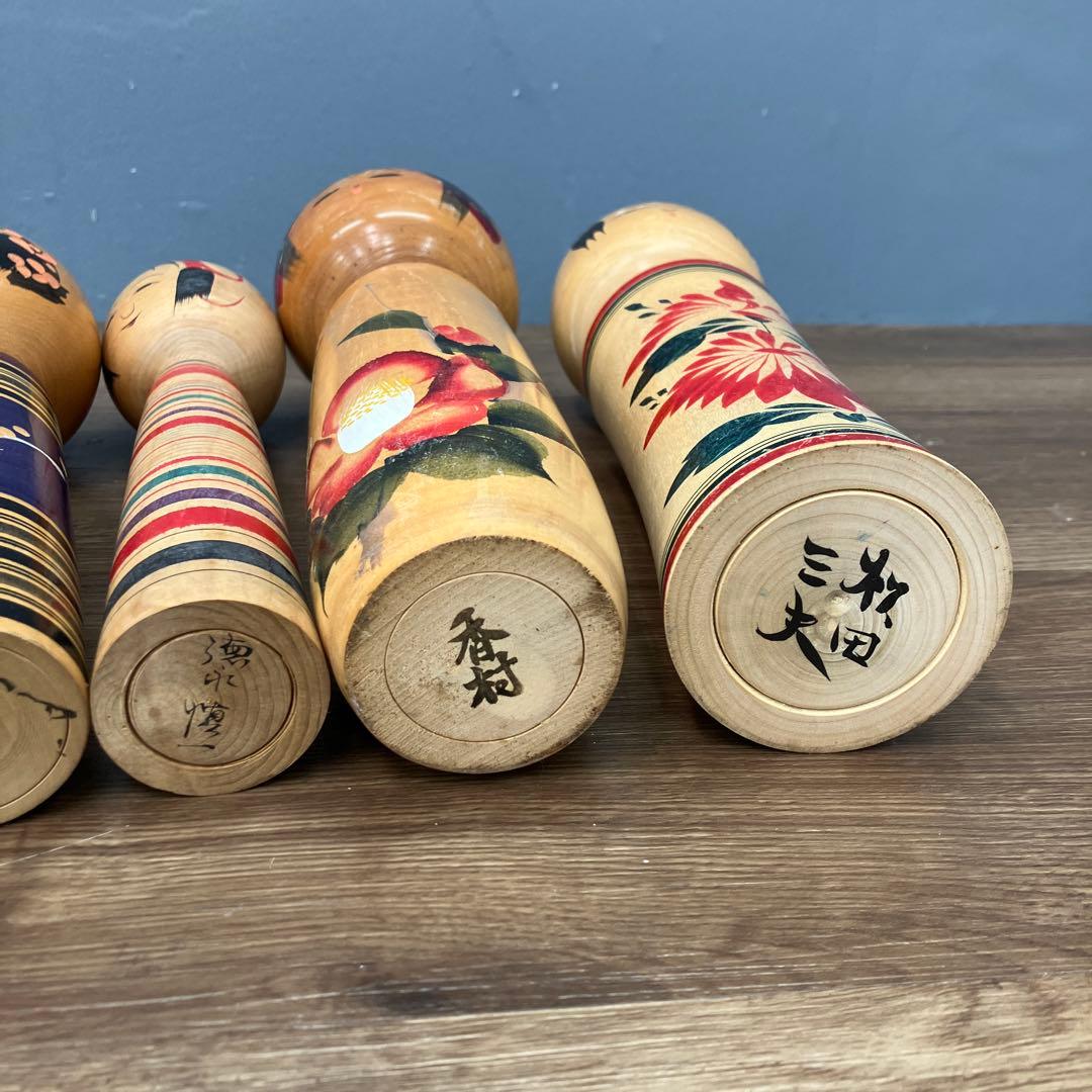 D-3 伝統こけし 創作こけし まとめ売り 18体セット 鳴子 遠刈田 置物