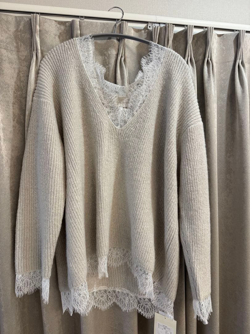 Sea Room lynn Style Eve Lash Laceニットトップス