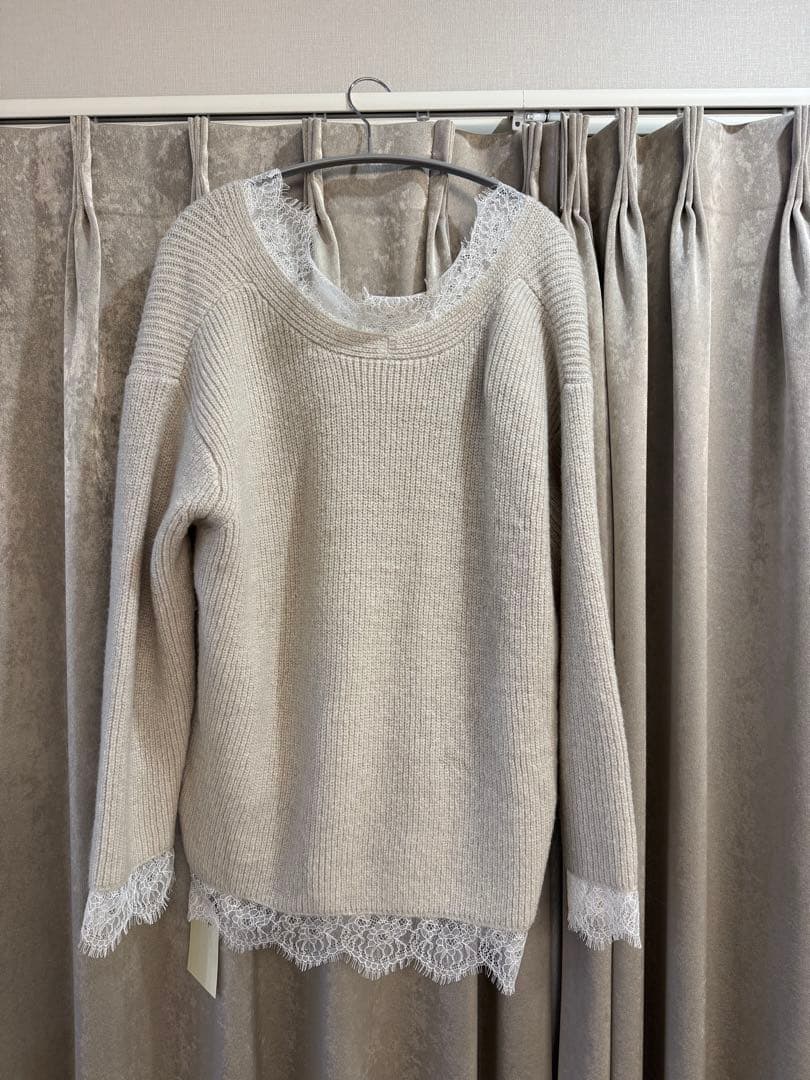 Sea Room lynn Style Eve Lash Laceニットトップス