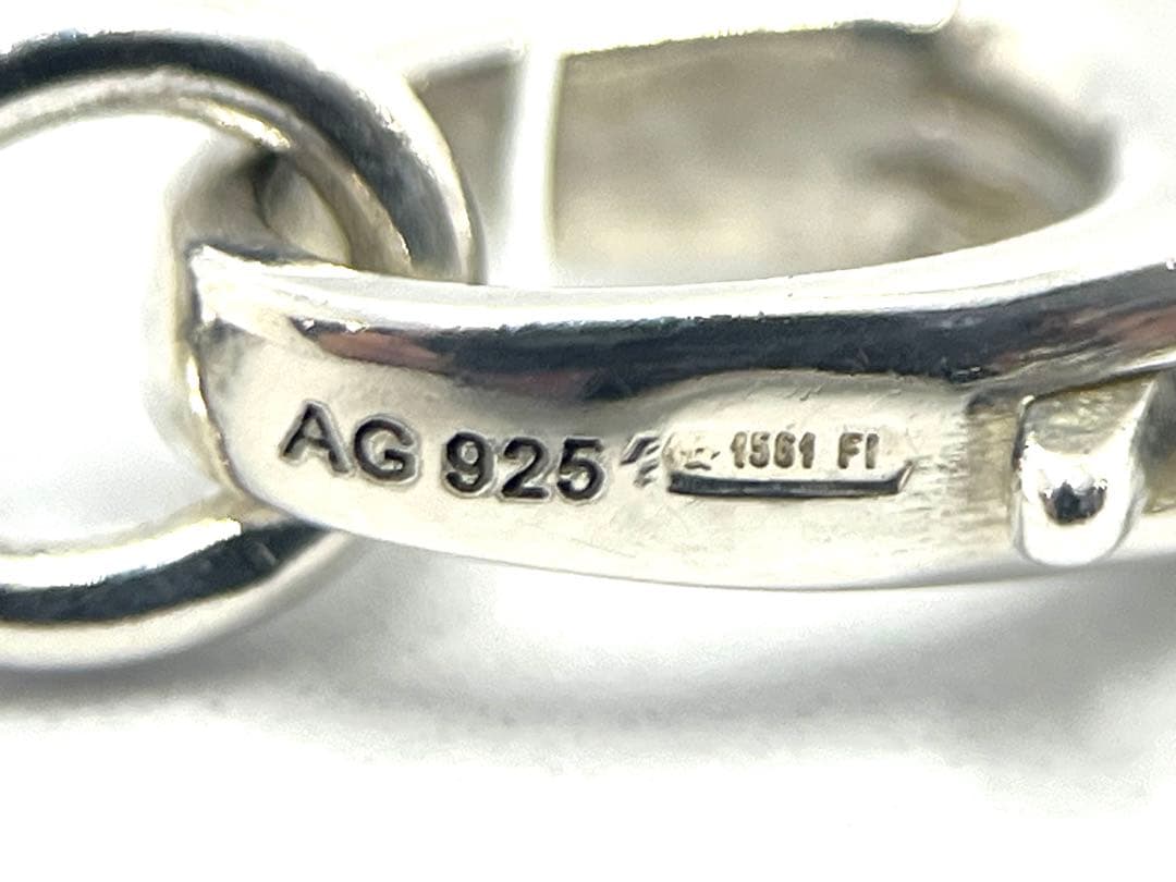 h786美品　GUCCI インターロッキング　Gロゴ　ハート　ネックレス　925