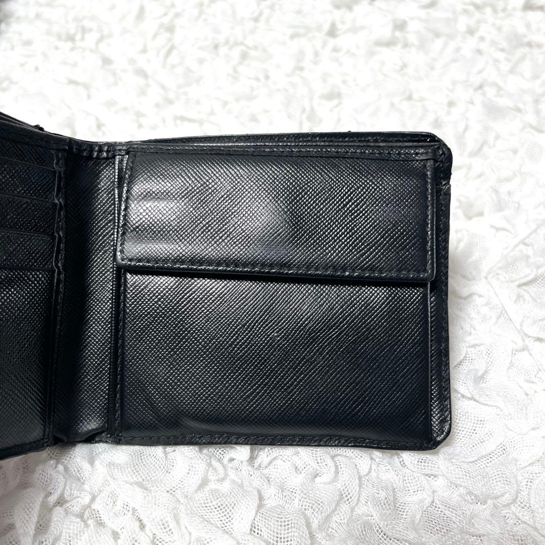 美品 プラダ サフィアーノ 二つ折り財布 小銭入れ  カード コンパクト